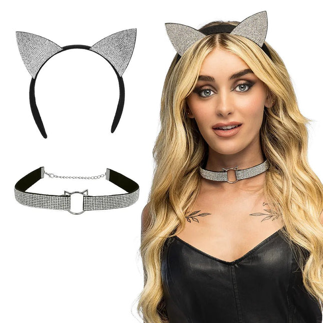 Kat Accessoireset Glitters 2 delig van Boland koop je bij Partywinkel