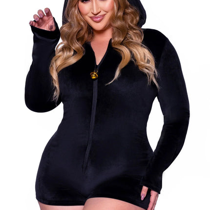 Kat Kostuum Zwart Dames Bodysuit Leg Avenue van Leg Avenue koop je bij Partywinkel
