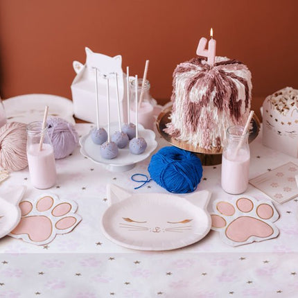 Kat Servetten 15,5cm 12st van Partydeco koop je bij Partywinkel