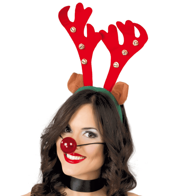 Kerst Haarband Rendier met Bellen van Fiestas Guirca koop je bij Partywinkel