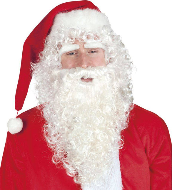 Kerstman Baard en Pruik Lang van Boland koop je bij Partywinkel