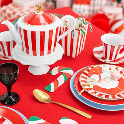 Kerstman Servetten 16cm 20st van Partydeco koop je bij Partywinkel