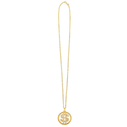 Ketting Dollar Diamanten van Boland koop je bij Partywinkel