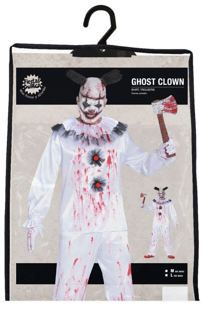 Killer clown Halloween Kostuum Heren Bebloed van Fiestas Guirca koop je bij Partywinkel