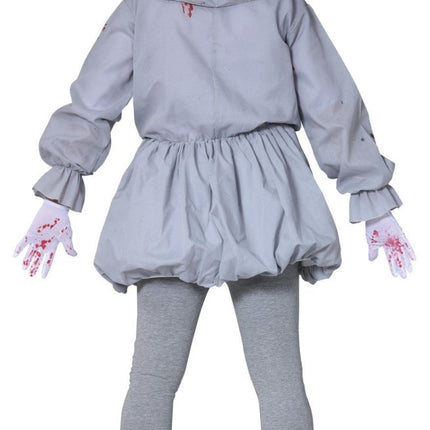 Killer clown Halloween Kostuum Heren Grijs van Fiestas Guirca koop je bij Partywinkel
