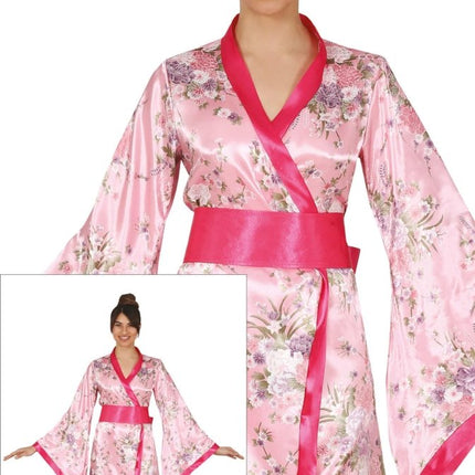 Kimono Kostuum Roze Dames van Fiestas Guirca koop je bij Partywinkel