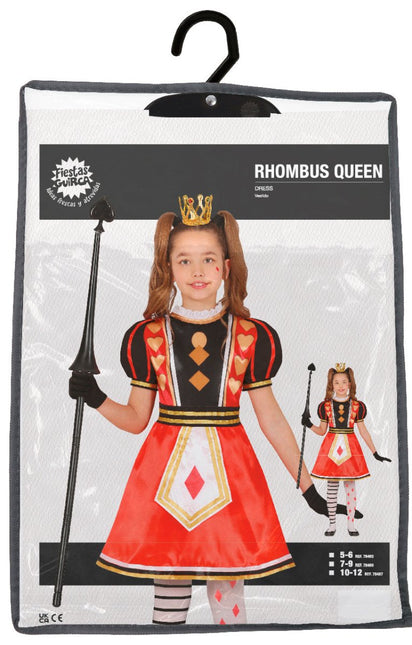 Koningin Jurk Meisje Harten van Fiestas Guirca koop je bij Partywinkel