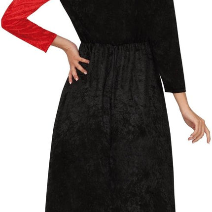 Koningin Jurk Zwart Rood Dames Harten van Fiestas Guirca koop je bij Partywinkel