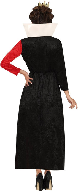 Koningin Jurk Zwart Rood Dames Harten van Fiestas Guirca koop je bij Partywinkel
