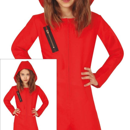 La Casa de Papel Jumpsuit Rood van Fiestas Guirca koop je bij Partywinkel