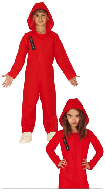La Casa de Papel Jumpsuit Rood van Fiestas Guirca koop je bij Partywinkel
