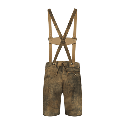 Lederhose Bruin Heren Leer van Haus Huberts koop je bij Partywinkel