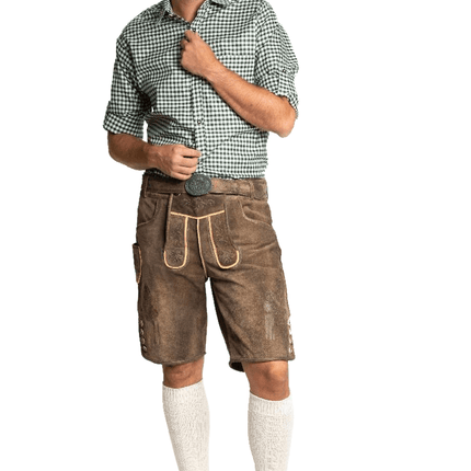 Lederhose Bruin Kort van Tannhauser koop je bij Partywinkel