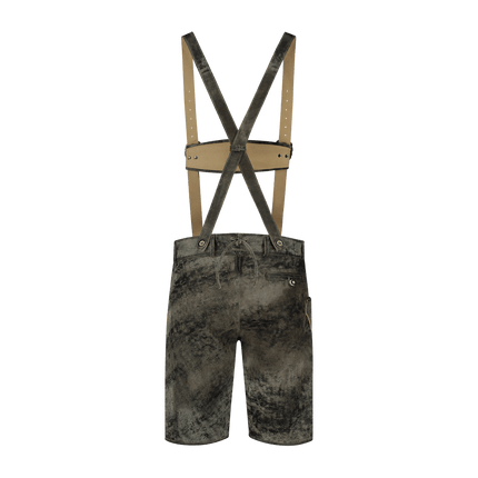 Lederhose Grijs Heren Kort Vintage van Haus Huberts koop je bij Partywinkel