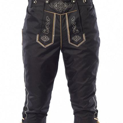 Lederhose Lang Zwart en Bretels van Tannhauser koop je bij Partywinkel