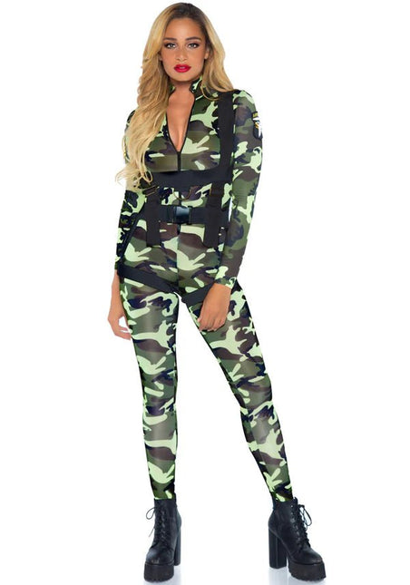 Leger Jumpsuit Dames Leg Avenue van Leg Avenue koop je bij Partywinkel