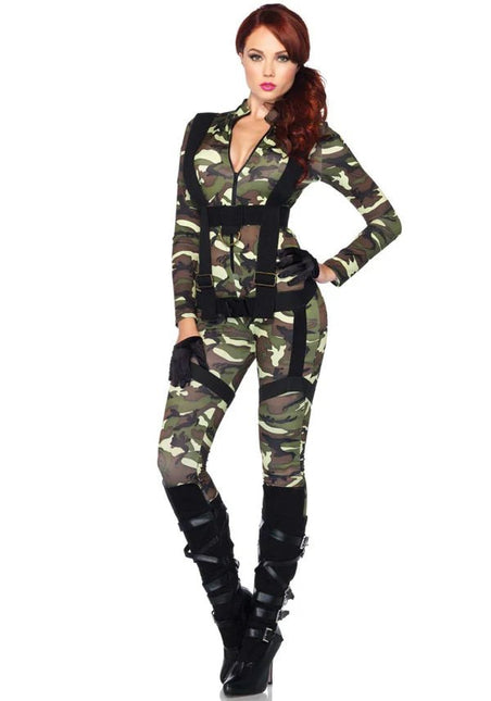 Leger Jumpsuit Dames Leg Avenue van Leg Avenue koop je bij Partywinkel