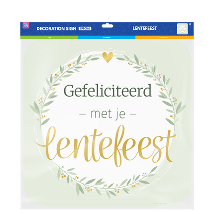 Lentefeest Deurbord 50cm van Paper Dreams koop je bij Partywinkel