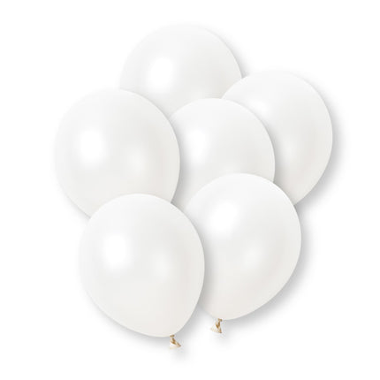 Witte Parelballonnen 30cm 8st