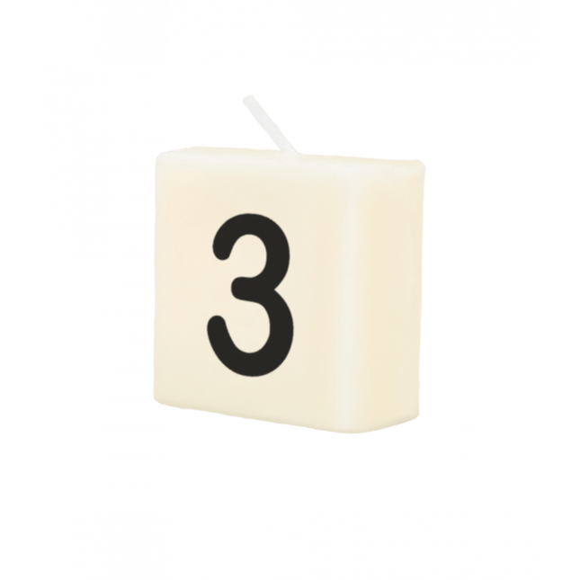 Letter Kaarsje 3 4cm van Paper Dreams koop je bij Partywinkel