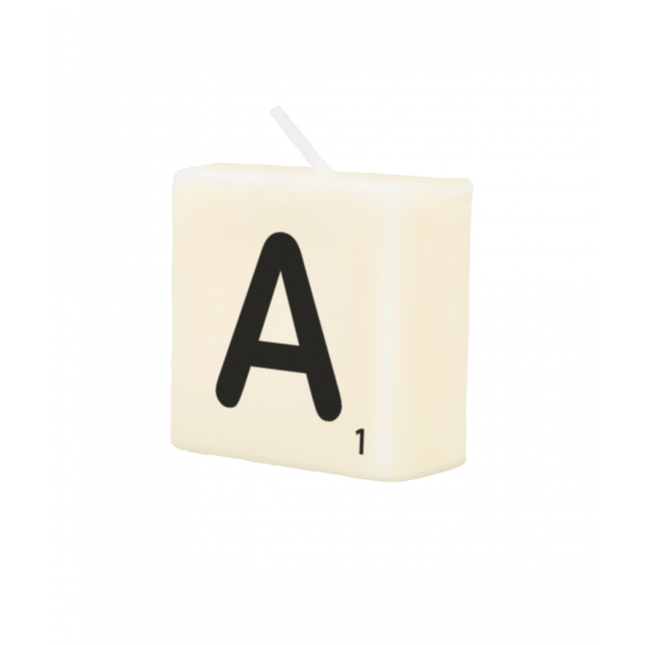 Letter Kaarsje A 4cm van Paper Dreams koop je bij Partywinkel