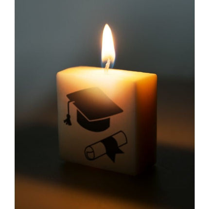 Letter Kaarsje Geslaagd 4cm van Paper Dreams koop je bij Partywinkel