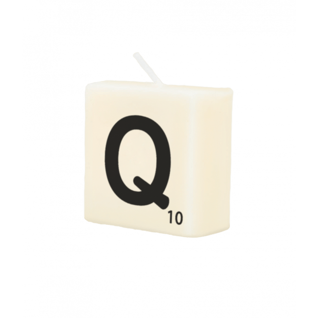 Letter Kaarsje Q 4cm van Paper Dreams koop je bij Partywinkel