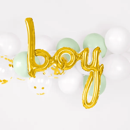 Letterballon Set Boy Rose Goud Leeg 74cm van Partydeco koop je bij Partywinkel