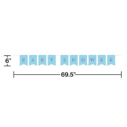 Letterslinger Baby Shower 1,7m van Creative Converting koop je bij Partywinkel