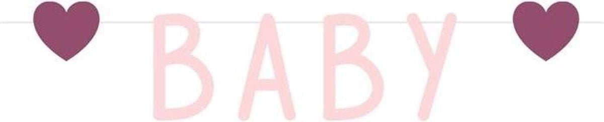 Letterslinger Geboorte Meisje 1,4m van Haza Witbaard koop je bij Partywinkel