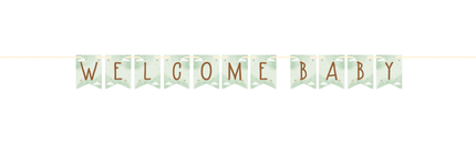 Letterslinger Welcome Baby van Creative Converting koop je bij Partywinkel