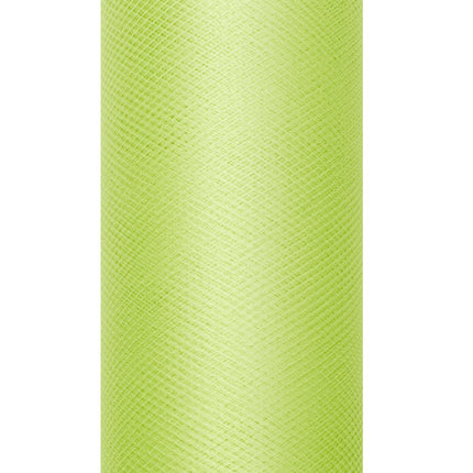 Licht Groene Tule Rol 30cm 9m van Partydeco koop je bij Partywinkel
