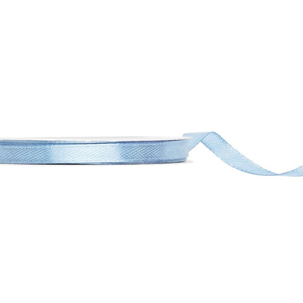 Lichtblauwe Lint 6Mm Light Misty 25m van Partydeco koop je bij Partywinkel