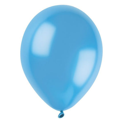 Lichtblauwe Parelballonnen 30cm 50st van Unique koop je bij Partywinkel