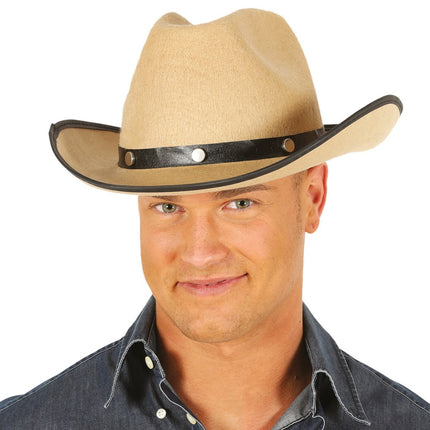 Lichtbruine Cowboy Hoed van Fiestas Guirca koop je bij Partywinkel