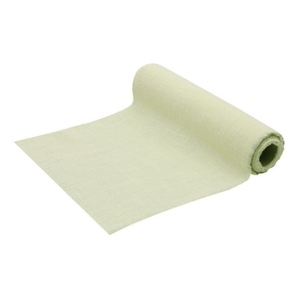 Lichtgroene Tafelloper Katoen 5m van CHAKS koop je bij Partywinkel