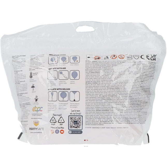 Lichtroze Ballonnen Powder Pink 33cm 50st van Folat koop je bij Partywinkel