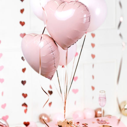 Lichtroze Helium Ballon Hart 45cm van Partydeco koop je bij Partywinkel