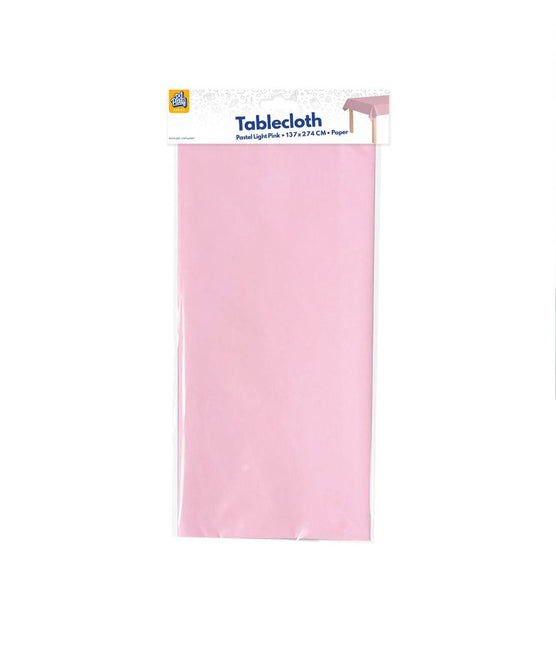 Lichtroze Tafelkleed Pastel 2,74m van Paper Dreams koop je bij Partywinkel