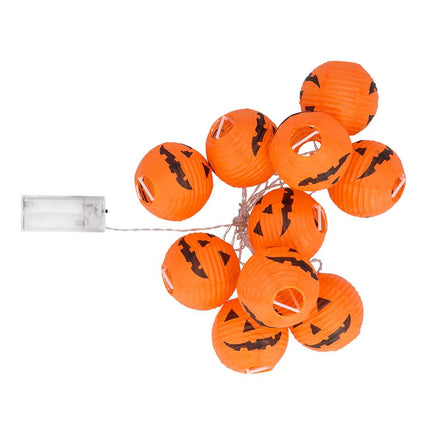 Lichtslinger LED Halloween Pompoenen 1,85m van Boland koop je bij Partywinkel
