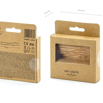 Lichtslinger LED Koper 1,9m van Partydeco koop je bij Partywinkel