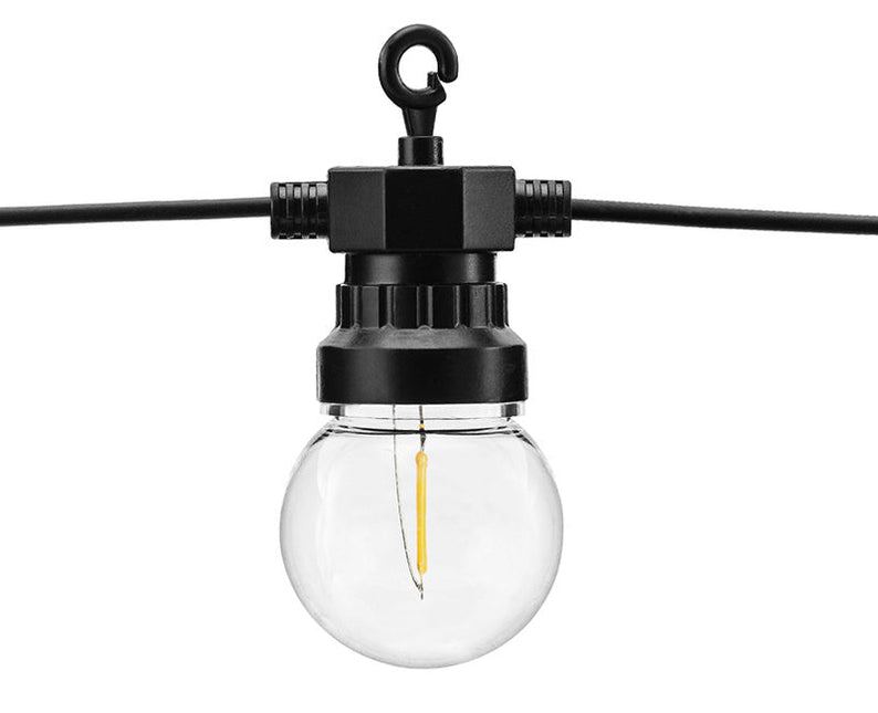 Lichtslinger LED Lampjes Zwart 5m van Partydeco koop je bij Partywinkel