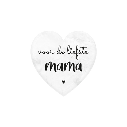 Liefste Mama Marmer Hartje 5cm van Paper Dreams koop je bij Partywinkel
