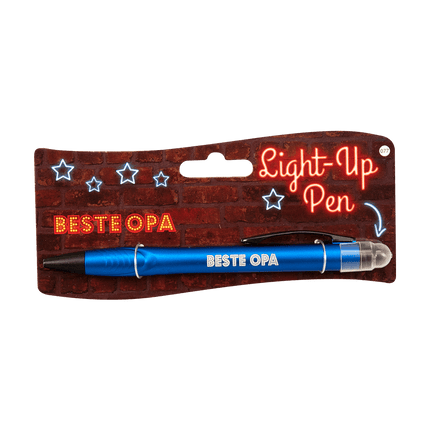 Light Up Pen Beste Opa 15cm van Paper Dreams koop je bij Partywinkel