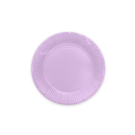 Lila Borden Papier 23cm 16st van WeFiesta koop je bij Partywinkel