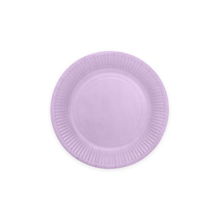 Lila Borden Papier 23cm 8st van WeFiesta koop je bij Partywinkel