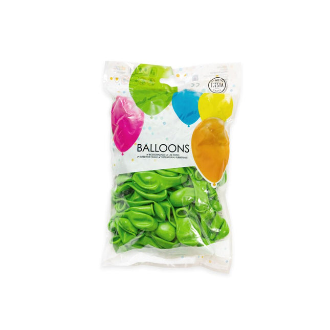 Lime Groene Ballonnen 13cm 100st van WeFiesta koop je bij Partywinkel