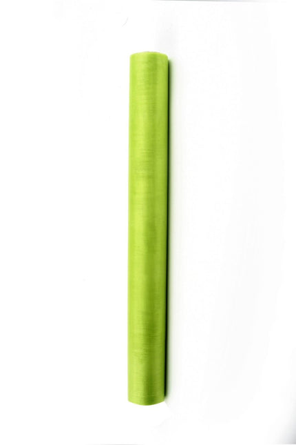 Lime Groene Organza Stof 36cm 9m van Partydeco koop je bij Partywinkel