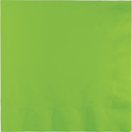Lime Groene Servetten 2 - Laags 33cm 20st van Creative Converting koop je bij Partywinkel