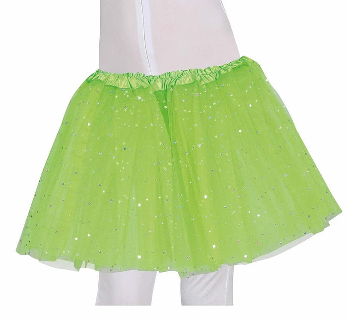 Lime Groene Tutu Sterren 30cm van Fiestas Guirca koop je bij Partywinkel